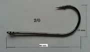 Kovaný worm háček 2/0